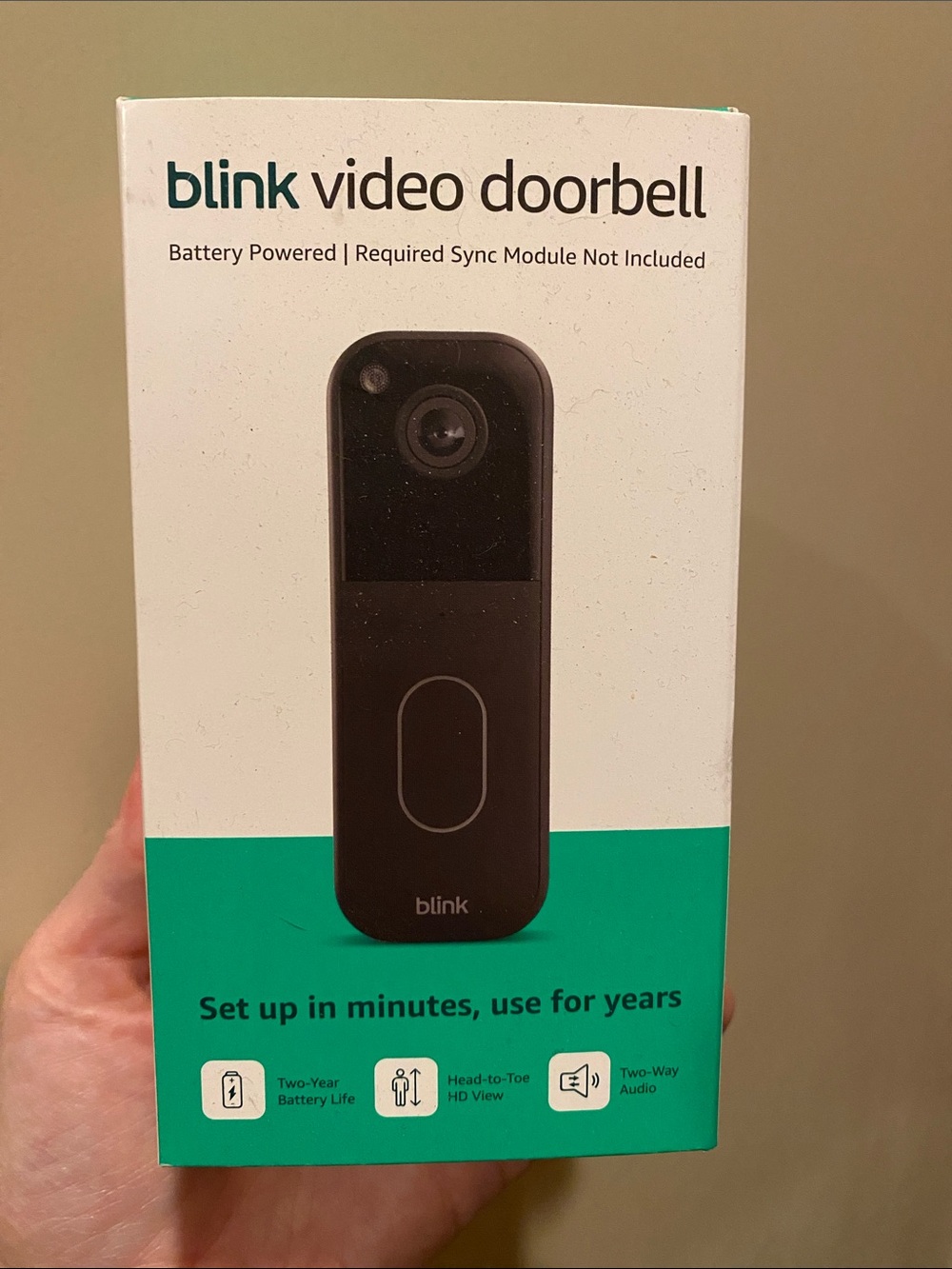 New, Unopened Blink Video Doorbell in Black